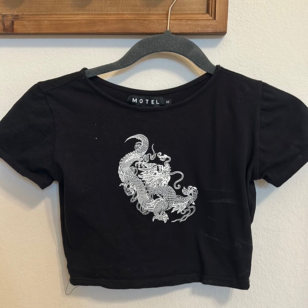 Motel Rocks cropped shirt, size Xs